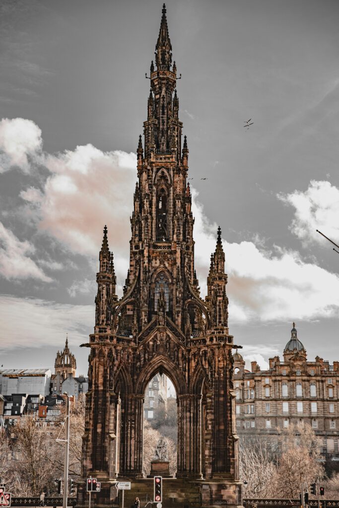 Scott Monument in Edinburgh, Scotland