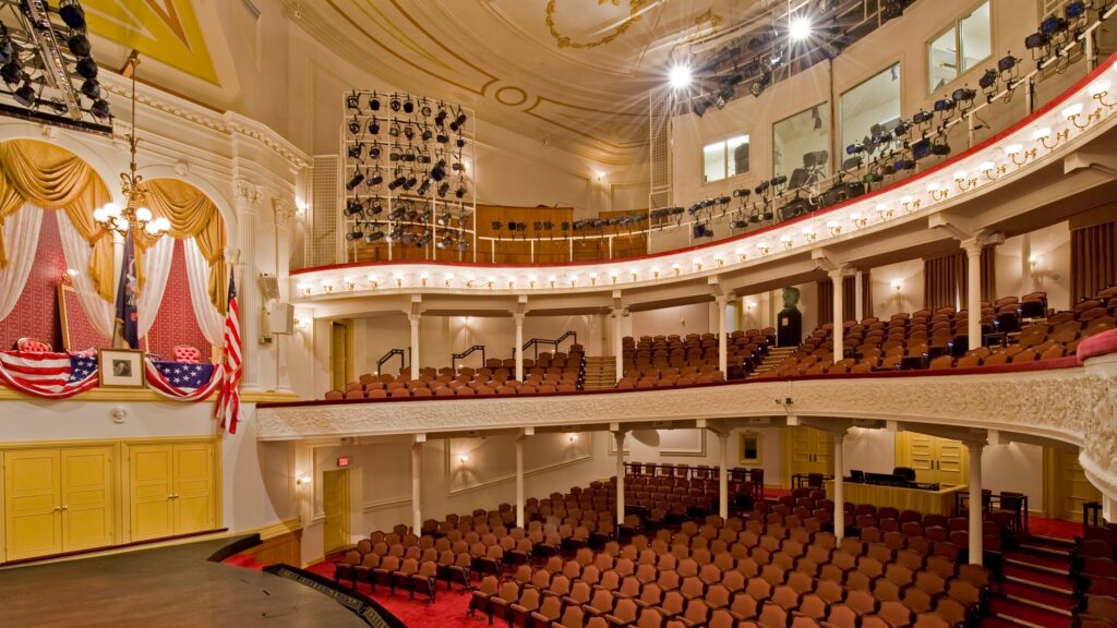 Inside Ford's Theater.