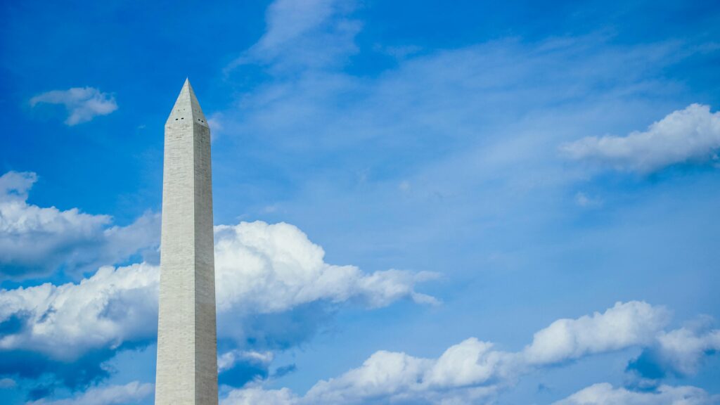 The Washington Monument.