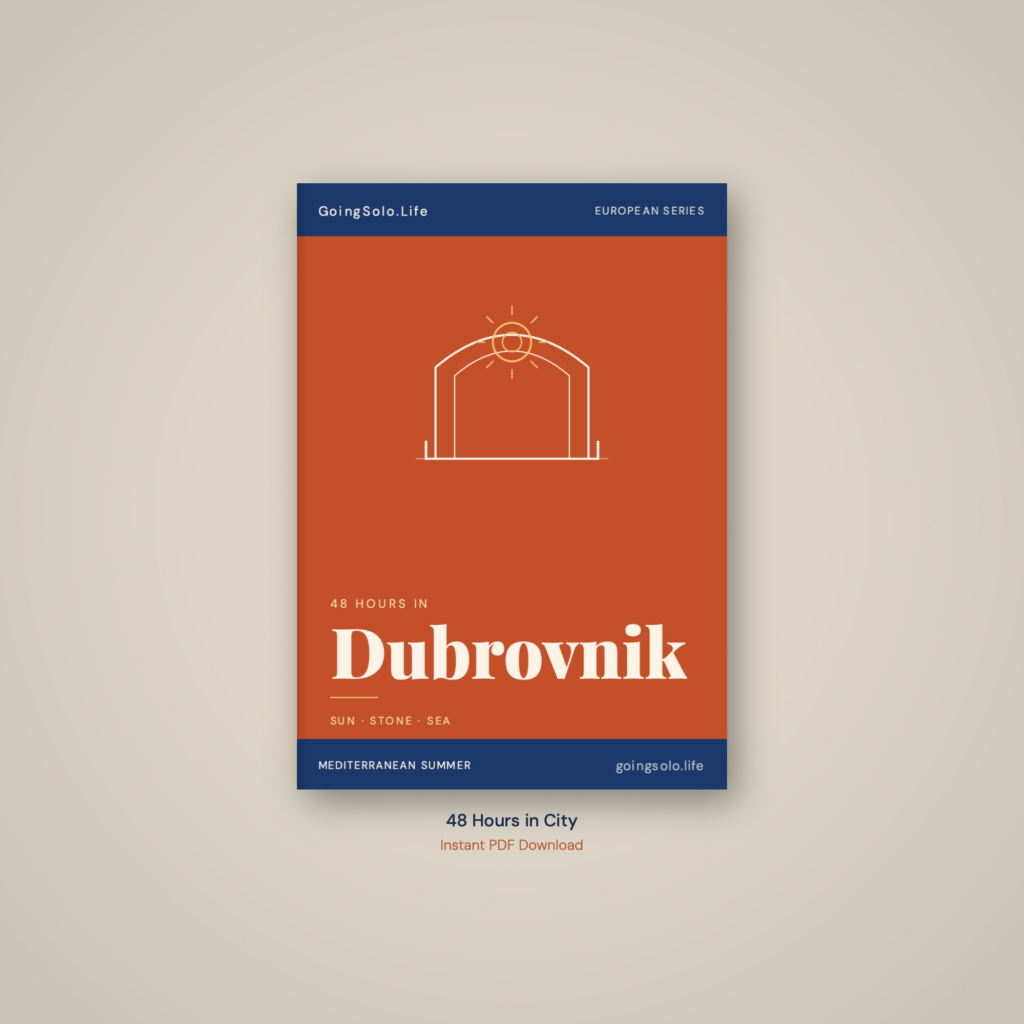 solo travel DUBROVNIK