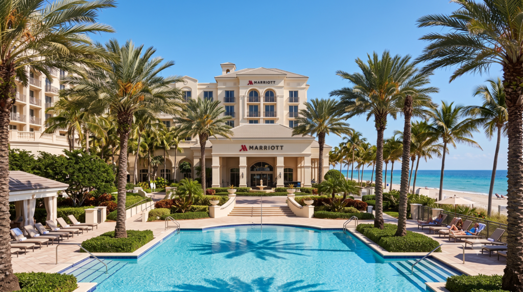 Marriott hotel with pool