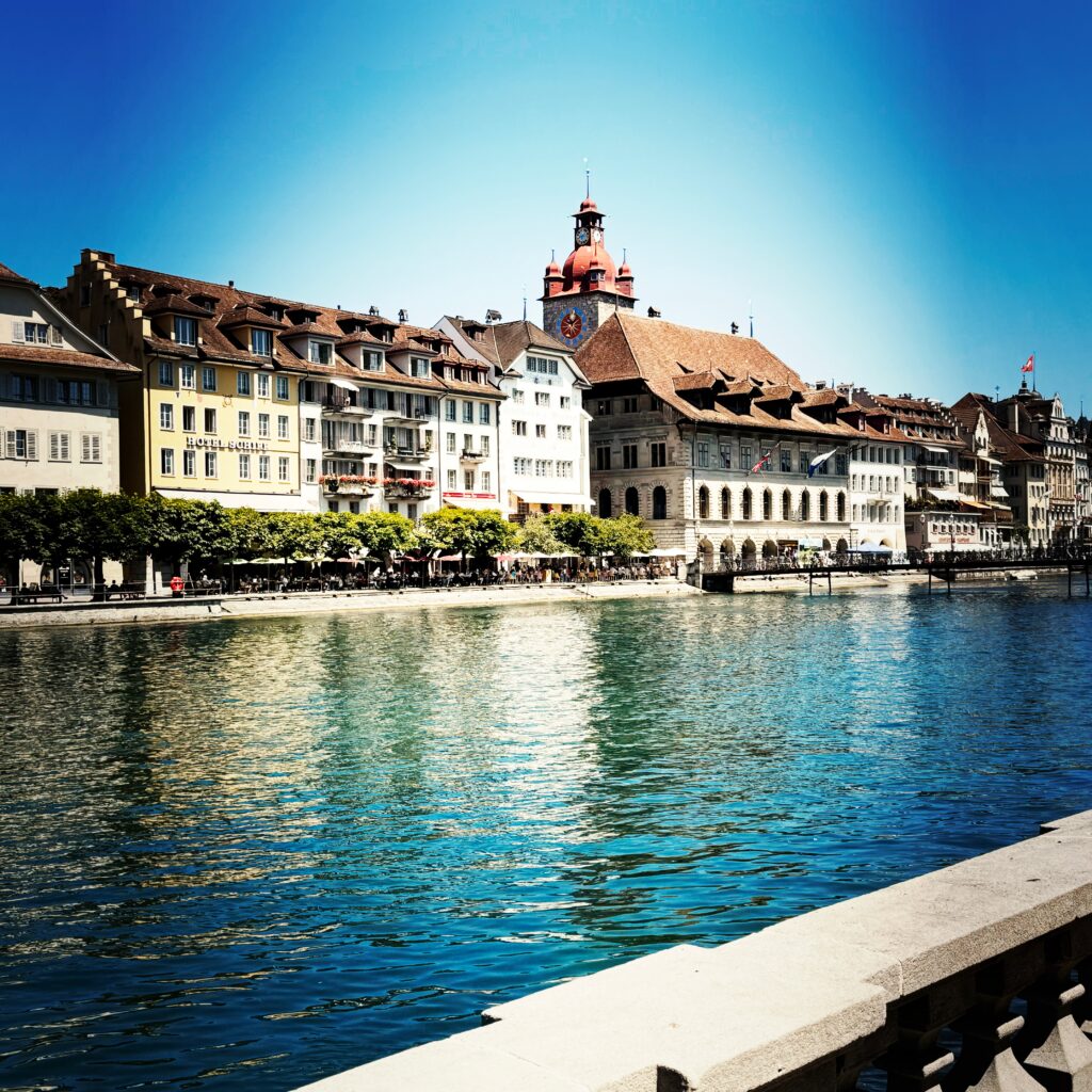 Chapel Bridge and Lake Lucerne