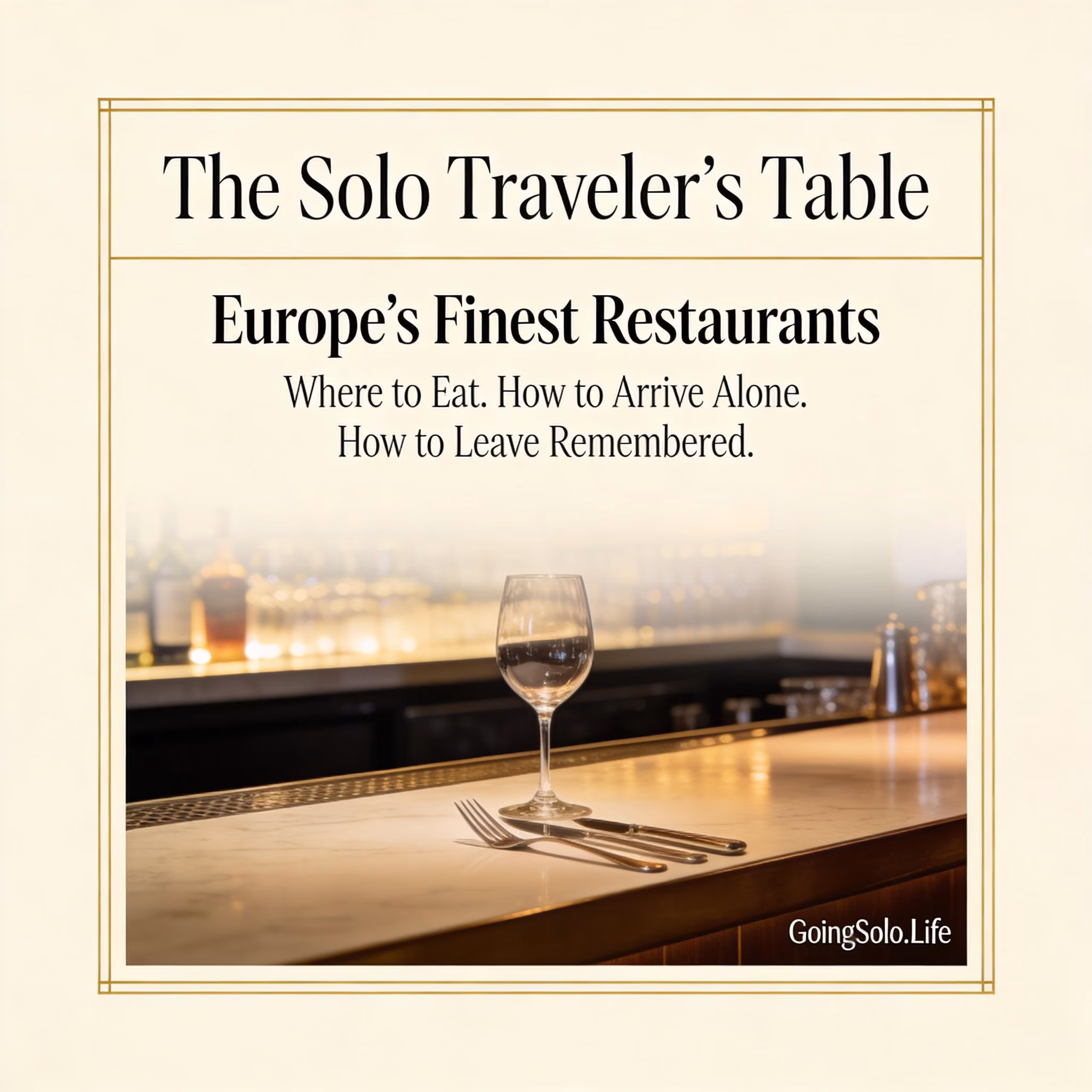 The Solo Traveler's Table